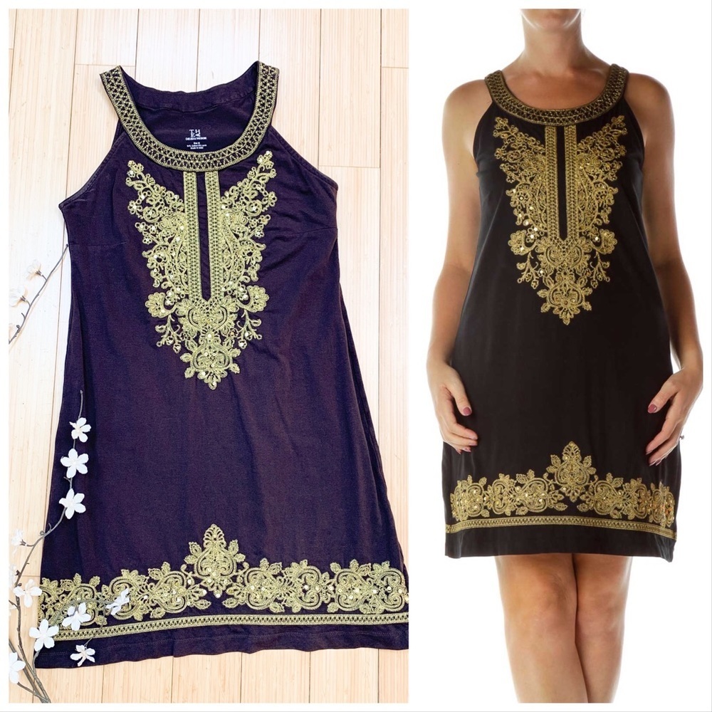 Thea Chelsea & Theodore Embroidered Sofft Dress, M - Picture 5 of 15
